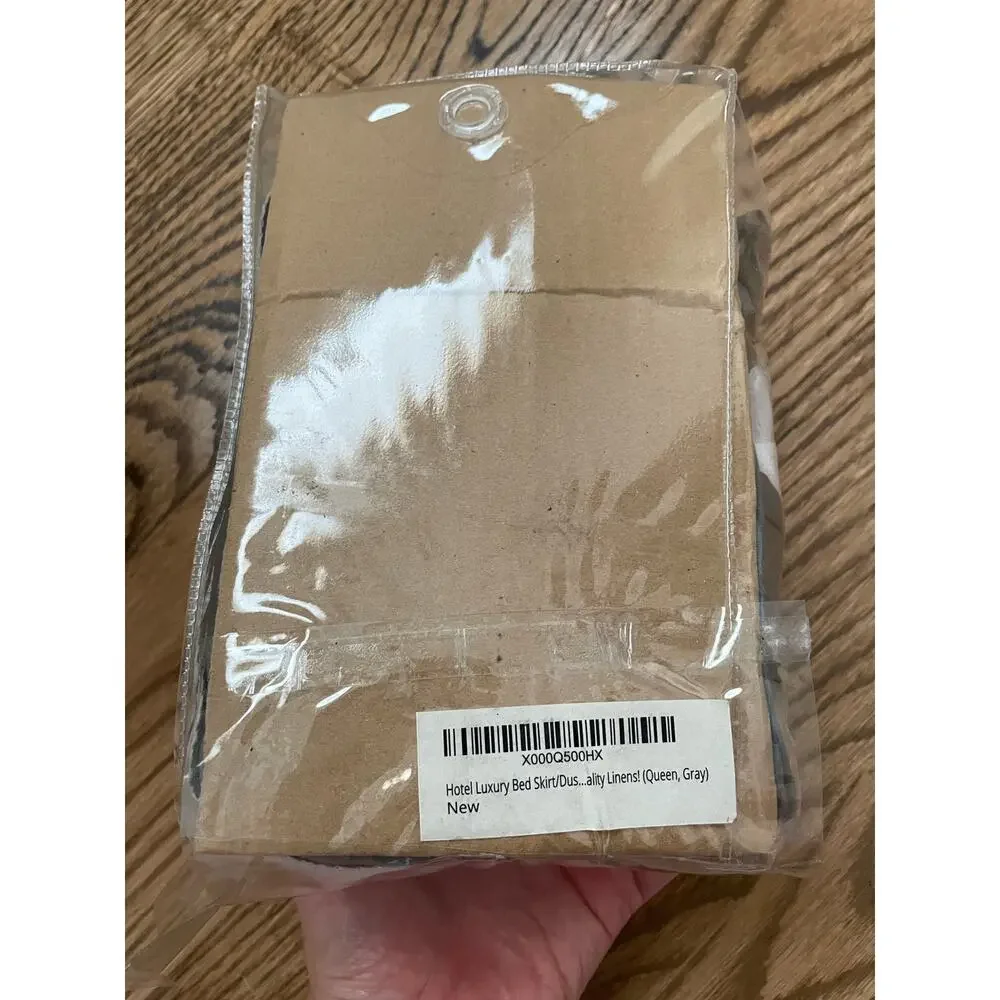 NWT Gray Queen Bedskirt